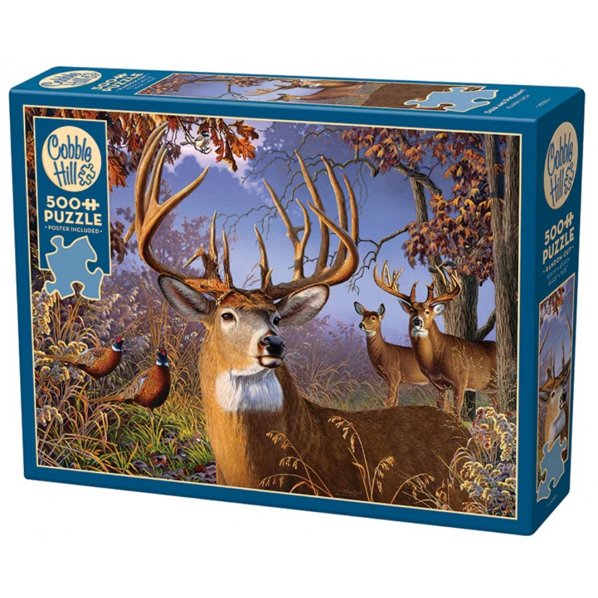 Cobble Hill Jigsaw Puzzle: Deer and Pheasant